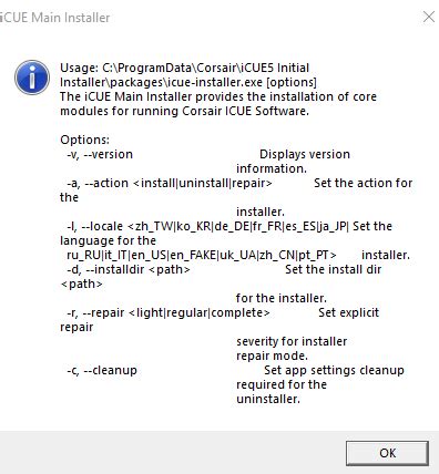 Uninstalling iCue or repairing. : r/Corsair